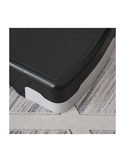 imagem de HOMCOM Step para Exercício Aeróbico Plataforma Step com Altura Ajustável em 2 Níveis com Carga Máxima 150kg para Exercício em Academia Casa 68x29x10-15cm Preto e Vermelho4