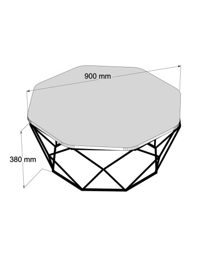 imagem de Mesa Apoio Diamond Preto5