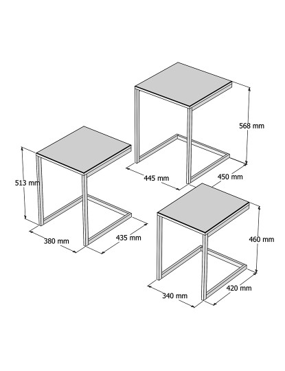 imagem de Mesa Apoio Ege Madeira de Nogueira5