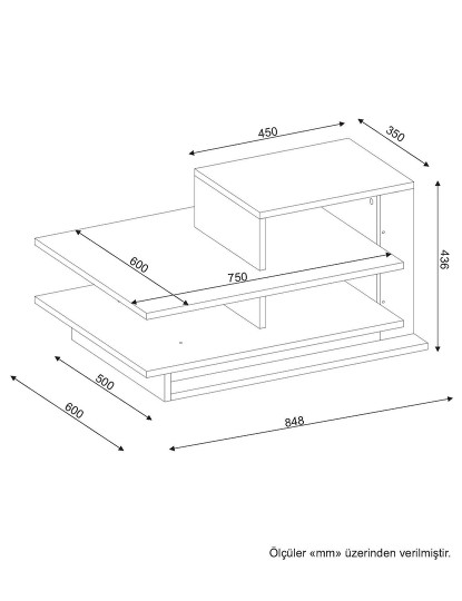 imagem de Mesa de Apoio Venus Branco Madeira de Nogueira4