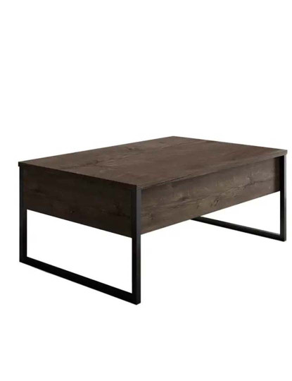 imagem de Mesa Centro Luxe Walnut Preto2