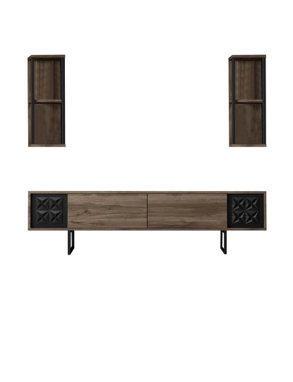 imagem de Combinação Living Room Furniture Preto Line Set Walnut Preto7