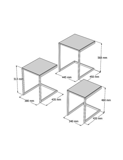 imagem de Mesa Apoio Ege Madeira de Nogueira4