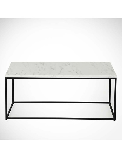 imagem de Mesa de centro Cosco Marmo Branco e Preto5