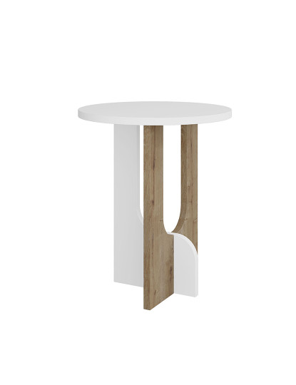 imagem de Mesa de Apoio  Oak e Branco5