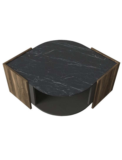 imagem de Mesa de Apoio Walnut Cinza Preto5