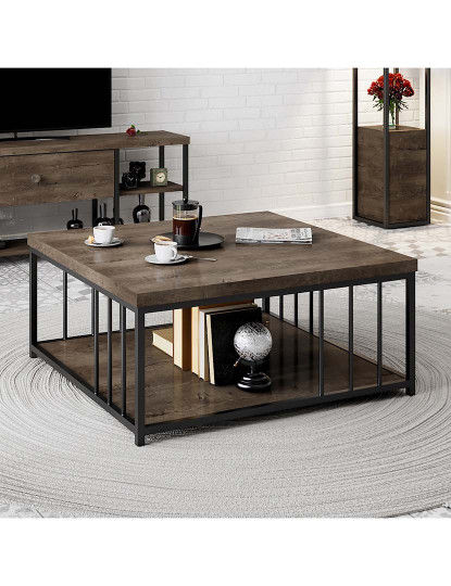 imagem de Mesa Centro Zenn Walnut Preto1