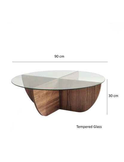 imagem de Mesa de Centro Lily Walnut9