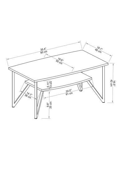 imagem de Mesa Centro Asens 50 Atlantic Pine5