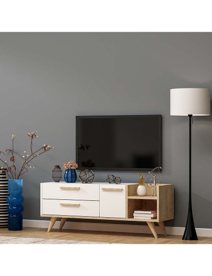 imagem de Móvel Tv Sapphire Oak Branco2