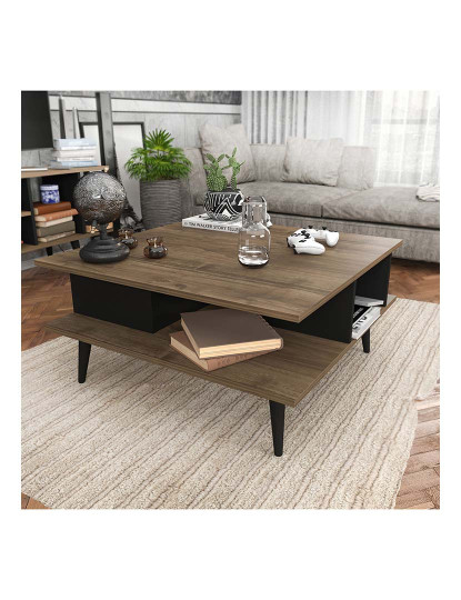 imagem de Mesa de Apoio Akya Walnut Preto1