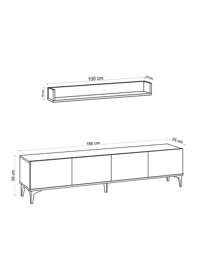 imagem de Móvel Tv Sapphire Oak5