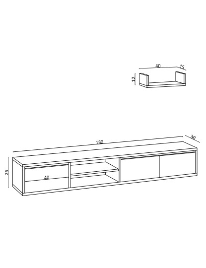 imagem de Móvel Tv Sapphire Oak5