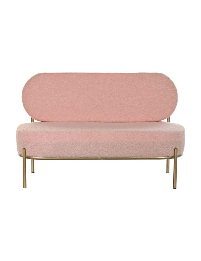 imagem de Sofá Poliéster Metal Rosa 1