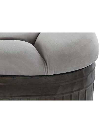 imagem de Banqueta Metal Poliéster Bege 3