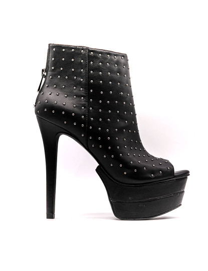 imagem de Botins Peep Toe Preto 2