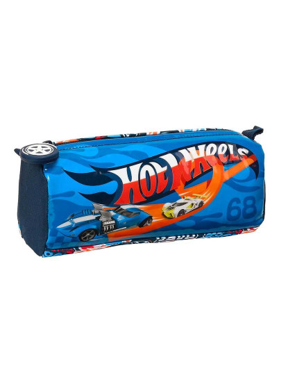 imagem de Estojo Escolar Hot Wheels Challenge Multicor Azul Marinho 1