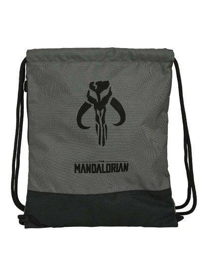 imagem de Mochila Com Cordas The Mandalorian Preto Cinza 2