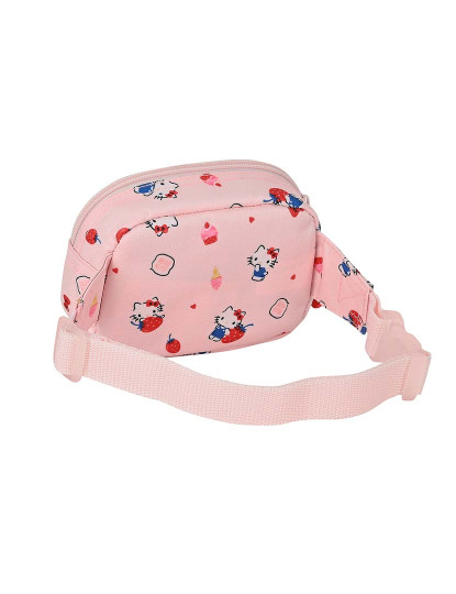 imagem de Bolsa De Cintura Hello Kitty Happiness Girl Rosa Branco 5