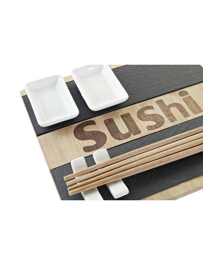imagem de Conjunto Sushi 7Pcs Bambu Pizarra Natural 2