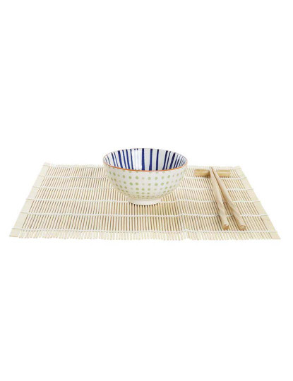 imagem de Conjunto Sushi 16Pcs Bambu Azul3