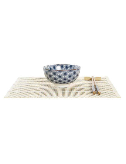 imagem de Conjunto Sushi 16Pcs Bambu Azul4