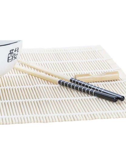 imagem de Conjunto Sushi 16Pcs Bambu Branco 4