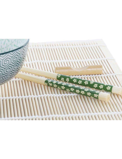 imagem de Conjunto Sushi 16Pcs Bambu Verde5