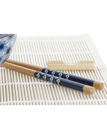 imagem de Conjunto Sushi 16Pcs Bambu Azul5