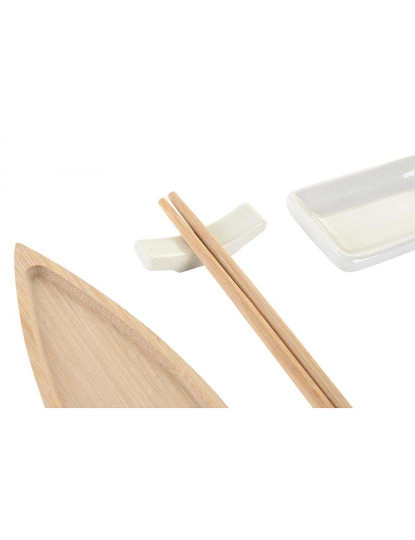 imagem de Sushi Set 8 Bambu Ceramica Natural 3