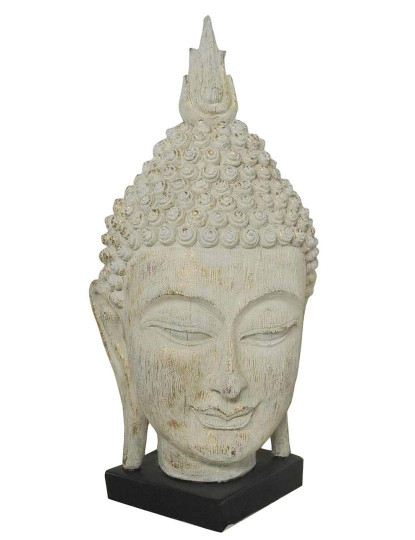 imagem de Figura Resina Buda Decapé Cinzento 1