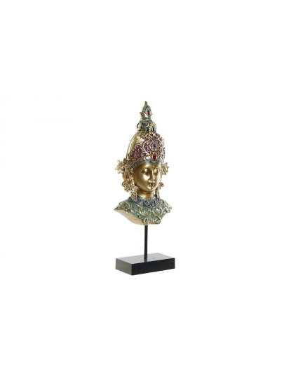 imagem de Figura Resina Metal Buda Cabeça Dourado 1