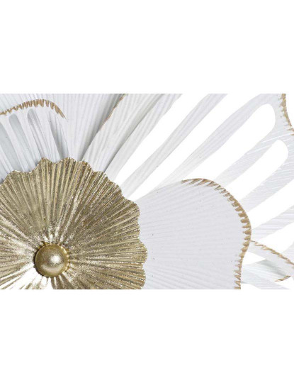 imagem de Decoração Parede Metal Flor Branco 3