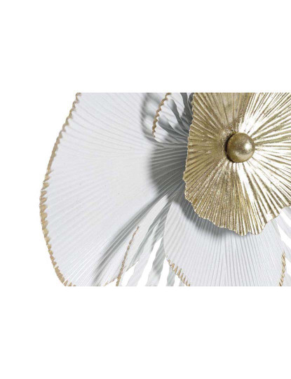 imagem de Decoração Parede Metal Flor Branco 2