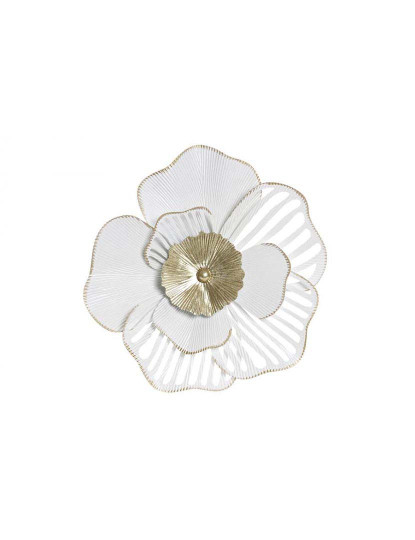 imagem de Decoração Parede Metal Flor Branco 1