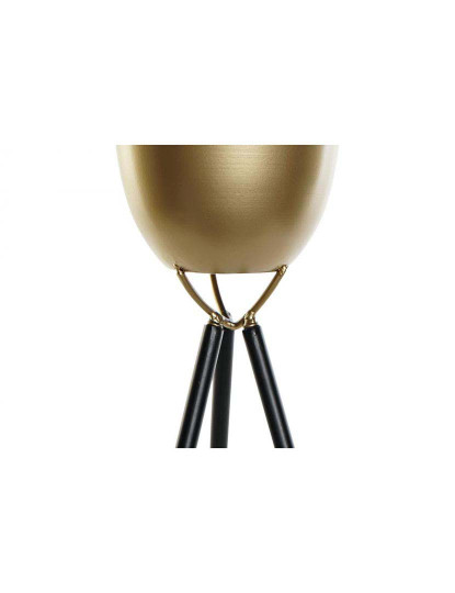 imagem de Vaso tripé Dourado Preto3