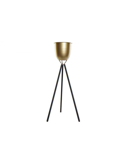 imagem de Vaso tripé Dourado Preto1