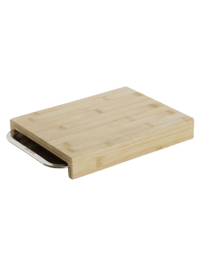 imagem de Tábua de corte DKD Home Decor Natural Bambu Aço inoxidável 28 x 21,5 x 4,2 cm1