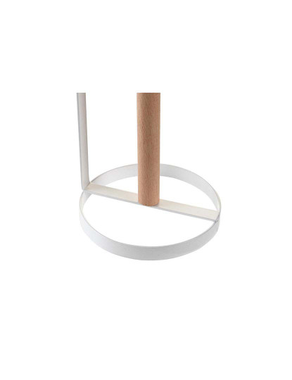 imagem de Suporte para Rolos de Papel de Cozinha DKD Home Decor 13 x 13 x 31,5 cm Natural Metal Branco Pinheiro4