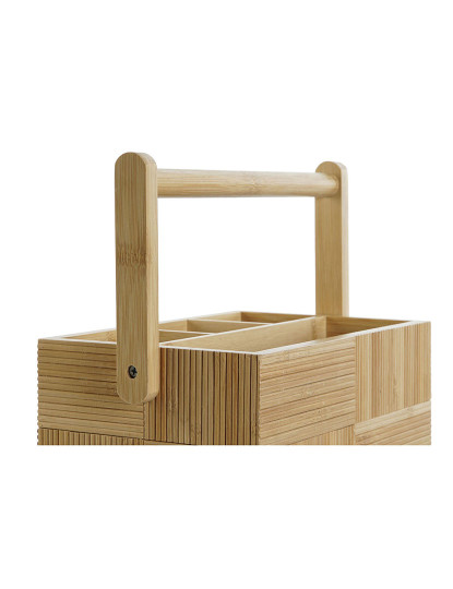 imagem de Organizador de Talheres DKD Home Decor Natural Bambu 27 x 16,5 x 11,5 cm3