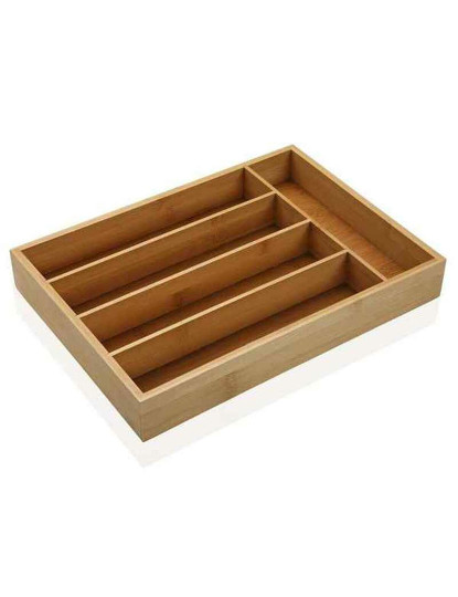 imagem de Organizador de Talheres Versa Madeira Bambu (25 x 5 x 35 cm)1