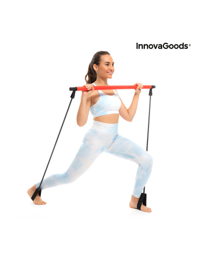 imagem de Barra de Fitness com Elásticos e Guia de Exercícios Resibar InnovaGoods6