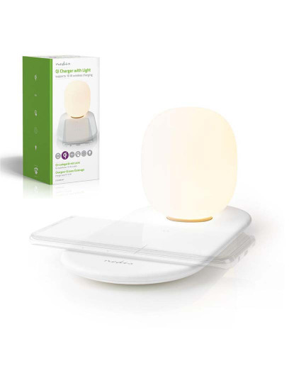 imagem de Luz de Presença LED Tátil C/ Carregador QI 10W NEDIS        1