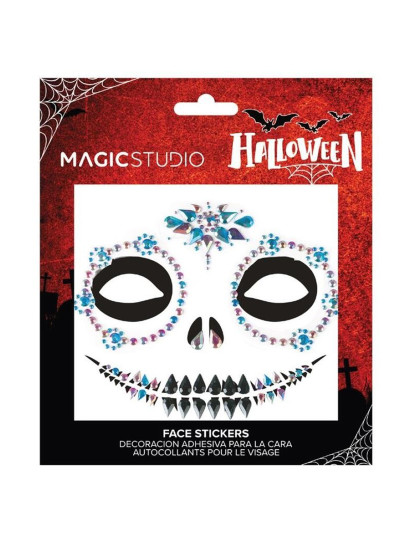 imagem de ADESIVO DE GEMAS DE ROSTO DE HALLOWEEN DO MAGIC STUDIO1