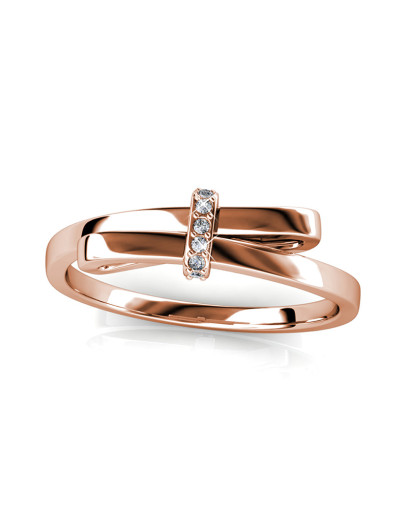 imagem de Anel Luminous Bow Rosa Dourado4