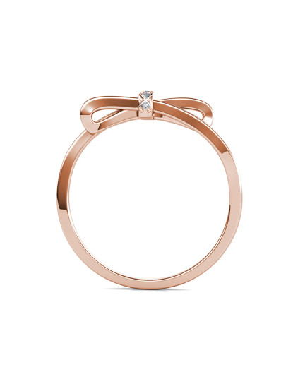 imagem de Anel Luminous Bow Rosa Dourado5