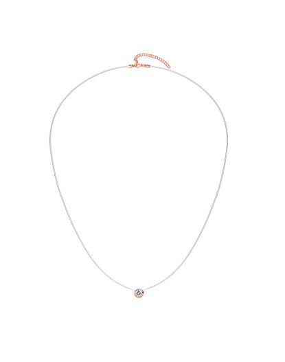 imagem de Colar Senhora Dourado Rosa e Cristal4