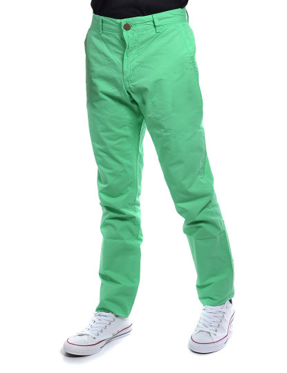 imagem de Calças Chino Homem Moda Verde Absinto1