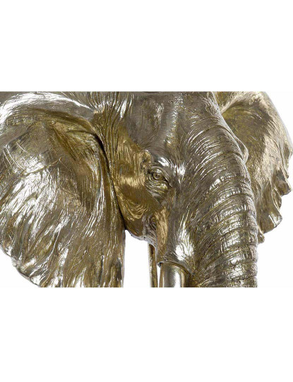 imagem de Figura Resina Metal Elefante Dourado 2