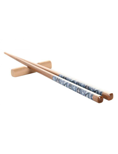 imagem de Conjunto Sushi 12 Peças Bambu Cerâmica Mandala 5